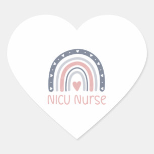 NICUナースボホレインボーNICUナースギフトNICU N ハートシール