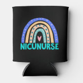 nicuナースTシャツ、かわいいnicuナースs 缶クーラー (正面)