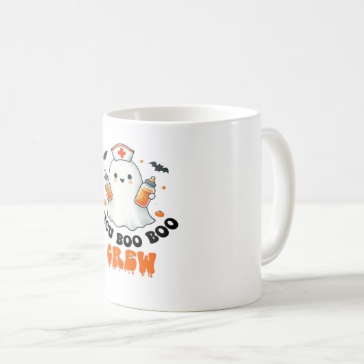 Nicuブークルーハロウィーン，ニクブクルーヌおもしろいヌ コーヒーマグカップ (正面右)