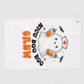 Nicuブークルーハロウィーン,ニクブクルーヌおもしろいヌ ゴルフタオル (横)