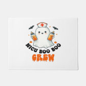 Nicuブークルーハロウィーン，ニクブクルーヌおもしろいヌ ドアマット (正面)