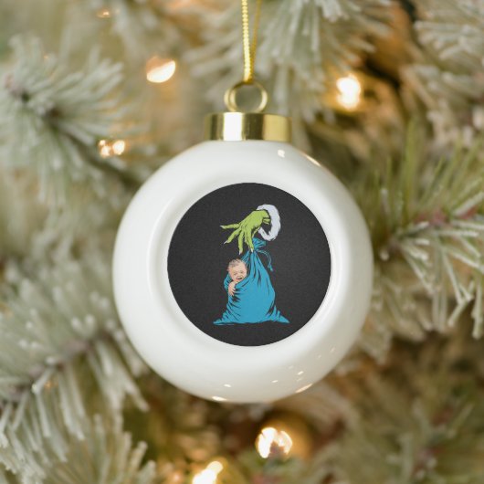 NICU労働配送ナースサンタクリスマスクリスマス セラミックボールオーナメント (ツリー)