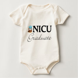 NICU大学院男の赤ちゃんTシャツ ベビーボディスーツ