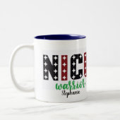 NICU戦士パーソナライズされたバレンタインデーナース ツートーンマグカップ (左)
