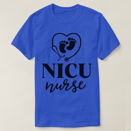 NICU看護師へのギフト 新生児集中治療室 看護学校卒業生 Tシャツ (デザイン正面)