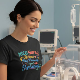 NICU看護師スーパーヒーローTシャツ Tシャツ