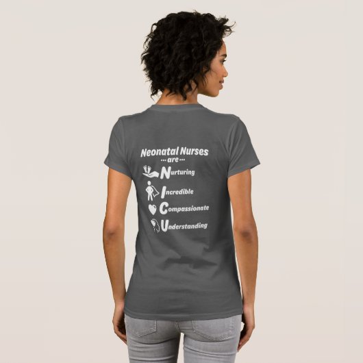NICU退職したナースは – tシャツ (裏面フル)