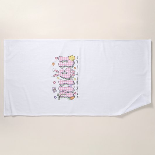 NICU イースター 新生児集中治療室 看護 S ビーチタオル (正面)