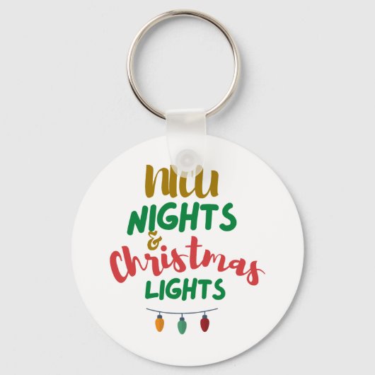 NICU Christmas NICU nights & Christmas Lights キーホルダー (正面)