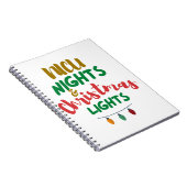 NICU Christmas NICU nights & Christmas Lights ノートブック (右側)