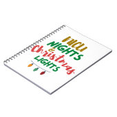 NICU Christmas NICU nights & Christmas Lights ノートブック (左側)