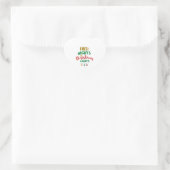 NICU Christmas NICU nights & Christmas Lights ハートシール (バッグ)