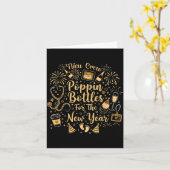 Nicu Crew Pn Bottles For The New Year Cute Nurse  カード (黄色い花)