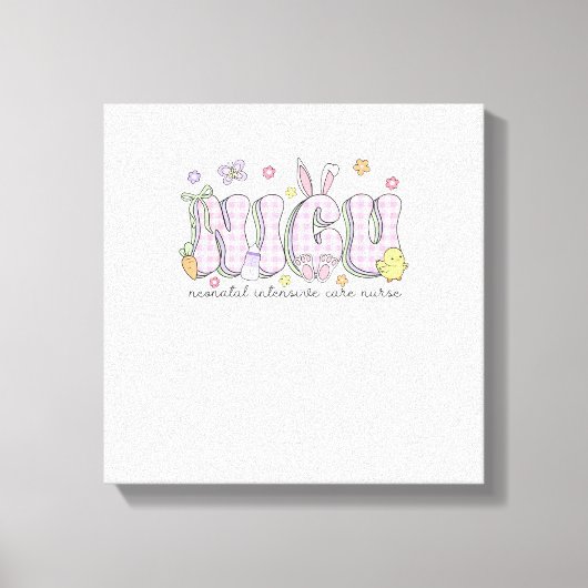NICU Easter Neonatal Intensive Care Unit Nursing S キャンバスプリント (正面)