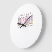 NICU Easter Neonatal Intensive Care Unit Nursing S ラージ壁時計 (傾斜)