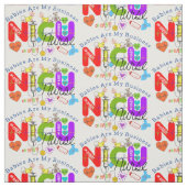 NICU Nurse Colorful Graphics  ファブリック (見本)