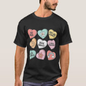 Nicu Nurse Valentine's Day Heart Candy Neonatal Ic Tシャツ (正面)