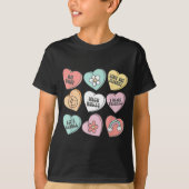 Nicu Nurse Valentine's Day Heart Candy Neonatal Ic Tシャツ (正面)