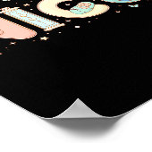 Nicu Nurse Valentine's Day Heart Stethoscope Scrub ポスター (角)