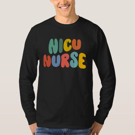 Nicu Nurse Week Groovy Appreciation Day For Women  Tシャツ (正面)