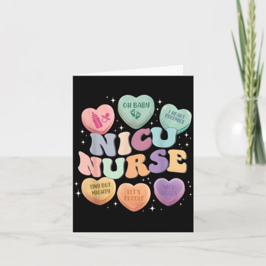 Nicu Valentine Nicu Nurse Valentines Day Icu Nurse カード (正面)