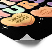 Nicu Valentine Nicu Nurse Valentines Day Icu Nurse ポスター (角)