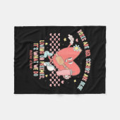 Nicu Valentine Roses Are Red Nicu Nurse Valentine' フリースブランケット (正面(横))