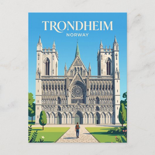 Nidaros Cathedral Norway ポストカード (正面)