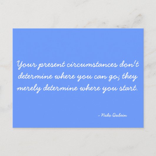 Nido Qubein感動的を引用したポストカード ポストカード (正面)