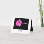 NIECEフラワーガール結婚式招待状ハート 招待状 (裏面)