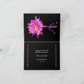 NIECEフラワーガール結婚式招待状ハート 招待状 (内部)