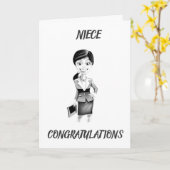 ***NIECE***が弁護士になるので、カー誇りを持ったド カード (黄色い花)