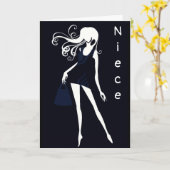 **NIECE**特殊姪および特殊誕生日カード カード (黄色い花)