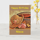 **NIECE**特殊姪および特殊誕生日カード カード (黄色い花)