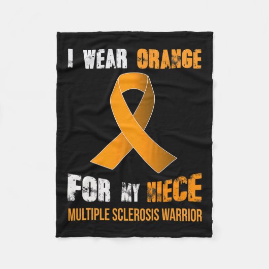 Niece - My Multiple Sclerosis Warrior フリースブランケット (正面)