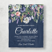 Niece Wildflowersメッセーパーソナライズされたジ フリースブランケット