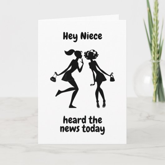 NIECE'S *21歳*何という特別な誕生日 カード (正面)