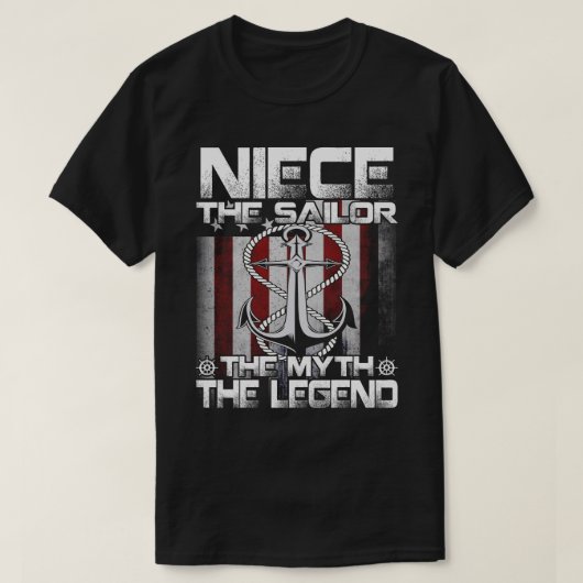 NIECET彼は伝説の神話をセーラー Tシャツ (デザイン正面)