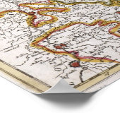 Niederrheinベストファーレンの地図 ポスター (角)