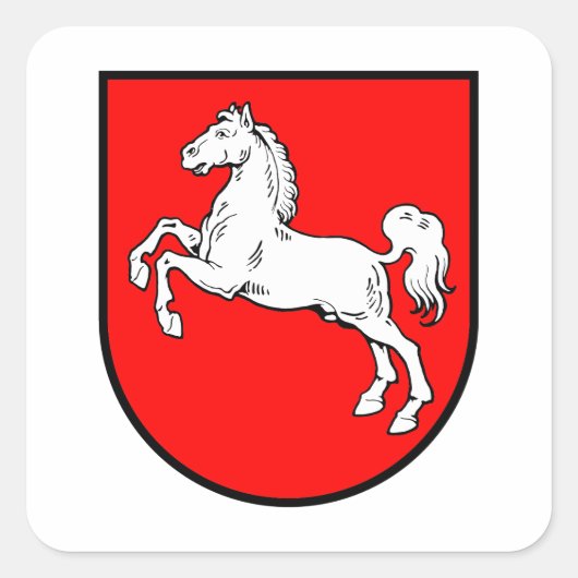 Niedersachsen Wappen スクエアシール (正面)