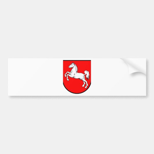 Niedersachsen Wappen バンパーステッカー (正面)