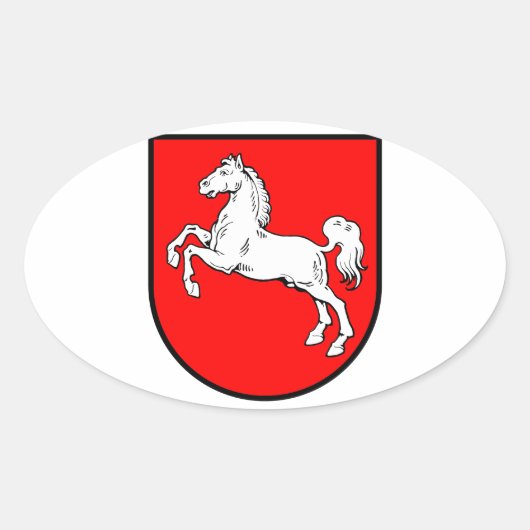 Niedersachsen Wappen 楕円形シール (正面)