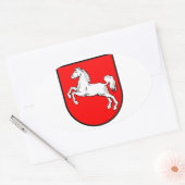 Niedersachsen Wappen 楕円形シール (封筒)