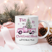 Niedliche Christmas Movie Watching Tasse コーヒーマグカップ
