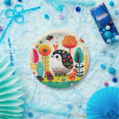 Niedliche Dynamische Monster und verspielte Wesen ペーパープレート (パーティー)