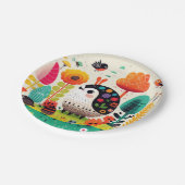 Niedliche Dynamische Monster und verspielte Wesen ペーパープレート (アングル)