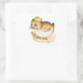 Niedliche Gebackene Ente Sticker  長方形シール (バッグ)