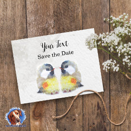 Niedliche Kohlmeisen - Aquarell-Design | ポストカード