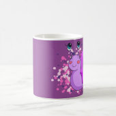 Niedliche lila Schnecke コーヒーマグカップ (中央)