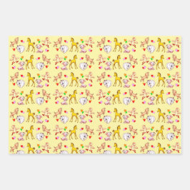 Niedliche Tierbabys ラッピングペーパーシート